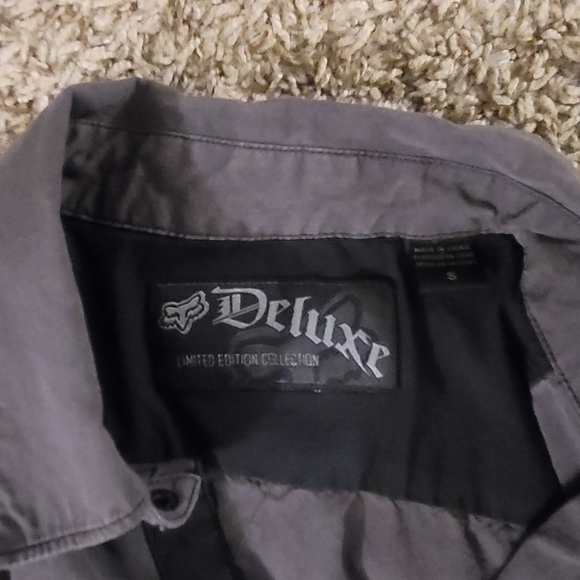 Fox Deluxe Limited Edition Collection Mens Long Sleeve Button Up Shirt Mens - Picture 2 of 6